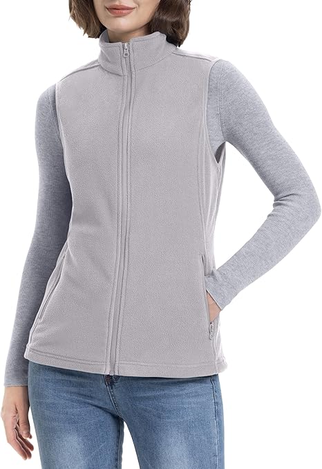 Women's Fleece Gilets Lightweight Warm