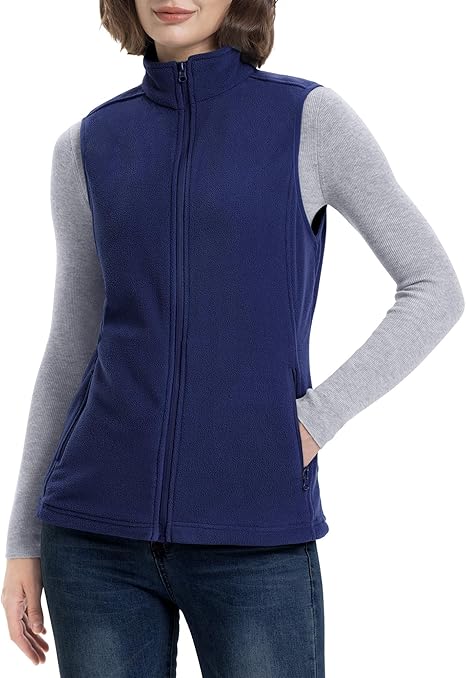 Women's Fleece Gilets Lightweight Warm