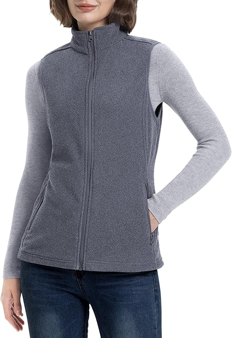 Women's Fleece Gilets Lightweight Warm